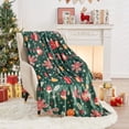 thumbnail image 2 of Cozy Christmas Blanket 0 GSM Flannel Queen Size for Home Decoration Ultra Soft Christmas Lights Queen 50"x60", 2 of 8