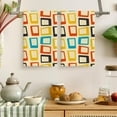 thumbnail image 4 of Mid Century Modern Kitchen Towel Decorative Set of 2, Absorbent Retro Dish Towels Teal Towels for Kitchen Bar Baking Drying Cleaning,Housewarming Gifts for Women, 4 of 5