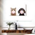 thumbnail image 3 of Elephant Stock Two Bubble Gum Pets Wall Art - Horizontal Canvas Wall Art - Hallway Wall Decor - Humor Canvas - White And Beige Decor - 30" x 20", 3 of 8