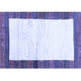 thumbnail image 1 of Ahgly Company Machine Washable Indoor Rectangle Abstract Blue Contemporary Area Rugs, 6' x 9', 1 of 4