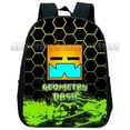 thumbnail image 1 of Angry Geometry Dash Backpack For Baby Boys Girls Children Schoolbag Kids Gift, 1 of 5