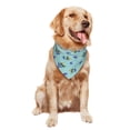thumbnail image 4 of Dog Bandanas, Blueberries Print blue Adjustable Dog Scarf Triangle Bib Handkerchief Accessories for Small Medium Large Dogs, Cats, Pets, 4 of 6