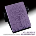 thumbnail image 5 of Allytech Slim Case for Samsung Galaxy ab A8 10.5" SM-X200 X205 X207 2022 Released, Slim Tree Deer Pattern Auto Sleep Wake Flip Stand Hand Strap Cards Slots Shockproof Case Cover for Girls Women Purple, 5 of 7