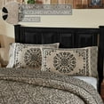 thumbnail image 4 of VHC Brands Custom House Black & Tan Jacquard Standard Pillow Case Set of 2 21x30+4, Cotton Pillow Case, Country Covers for Pillows, Custom House Collection, Rectangle 21x34, Natural, 4 of 5