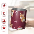 thumbnail image 5 of 12oz Coffee Tumblers Christmas Corgi Stainless Steel Vacuum Insulated Travel Tumbler Coffee Cups Mug with Lid and Straw with Cleaning Brush for Cold & Hot Drinks, 5 of 5