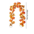 thumbnail image 4 of Hometravel Artificial Maple Leaf Vines Decorations, Fall Garland for Fireplaces and Dining Tables, Thanksgiving and Halloween Home Accent, 4 of 8