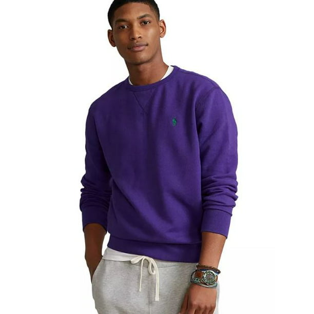 Polo Ralph Lauren Men's RL Fleece Sweatshirt, Chalet Purple - Large -  