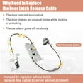 thumbnail image 5 of Unique Bargains Door Latch Release Cable for Ford F150 and for Lincoln Mark LT 2004-2008, 5 of 7