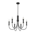 thumbnail image 3 of 29206-MB Millennium Lighting Potiss - 6 Light Chandelier-19.6 Inch Tall and 26 Inch Wide-Matte Black Finish, 3 of 7