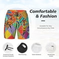 thumbnail image 3 of Balery Dancing African Womans Bañador para hombre, shorts de playa de secado rápido con entrepierna y forro de compresión-Small, 3 of 6