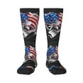 thumbnail image 1 of Fotbe Largemouth Bass Fish in USA Calcetas Divertidas Estampadas para Hombre y Mujer, Calcetas de Algodón hasta la Rodilla para Caminar, Correr, Enfermería y Embarazo, 1 of 6