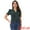 Dark Green, variant on Women's Floral Short Sleeve V Neck Blouses XL White