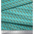 thumbnail image 2 of Soimoi Moss Georgette Fabric Dot & Triangle Shirting Printed Craft Fabric by The Yard 42 Inch Wide, 2 of 3