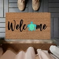 thumbnail image 4 of Welcome Turtle Doormat, Natural Heavy Duty Backing Doormat - Large Cute Non-Slip Front Door Welcome Mat for Outside Entrance or Porch Entry, 23.62x15.75", 4 of 6