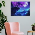 thumbnail image 3 of wolf night sky fantasy art Canvas Wall Art Canvas Print Wall Decorations, Wall Art  Ready To Hang Room Home Art Decor, 3 of 6
