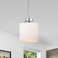 thumbnail image 4 of CHLOE Solbi Contemporary 1 Light Chrome Mini Pendant Ceiling Fixture 6 " Wide, 4 of 9