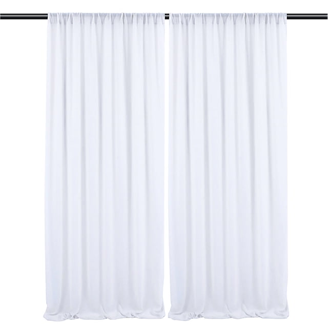 Telón de Fondo de Cortina de Ducha de bebé de Boda sin Arrugas para Decoraciones de Fondo de Fiesta de Cumpleaños Cortinas de Tela de Gasa Blanca ANGGREK Otros