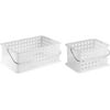 Spa Baskets, Set of Two, Frost