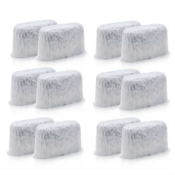 12 PACK Replacement Charcoal Coffee Water Filter for Cuisinart Coffee Machines
