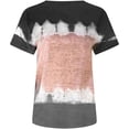 thumbnail image 3 of Attine Oversized Sweatshirts for Women, Women Tie-Dye Print Tee Short Sleeve Blouse Round Neck Plus Size Workout Shirts X#01-black Large, 3 of 5