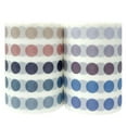 thumbnail image 5 of Wrapables Colorful Dots Washi Masking Tape, Round Circle Stickers for Scrapbooking, Planners, Bullet Points, and Journals 6M Length Total (Set of 2), Blue & Afterglow, 5 of 7