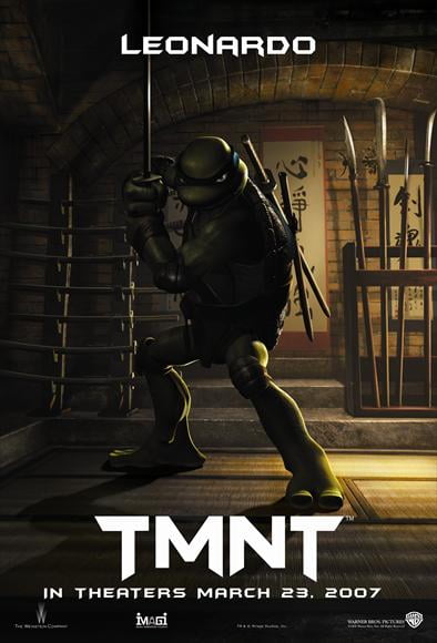 TMNT - movie POSTER (Style E) (11' x 17') (2007)