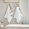 thumbnail image 4 of Dreamtimes Abstract Heart Tree Bath Hand Towels 2 PCS, Ultra Soft and Highly Absorbent, Decorative Fingertip Face Towel for Home, Bathroom, Kitchen, 28.3"x14.4", 4 of 5