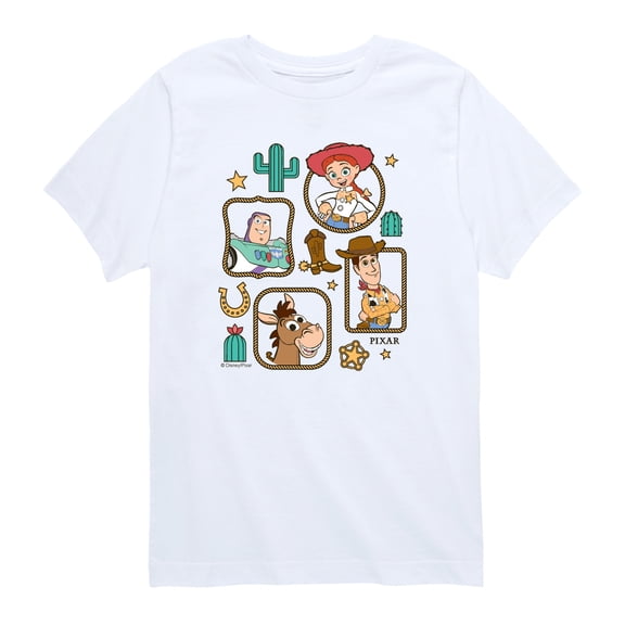 Toy Story 5 - Western Character Frames - Toddler Boys Short Sleeve Graphic T-Shirt