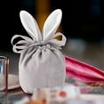 thumbnail image 4 of Giyblacko Celebrate Gift BagEaster Gifts Bags Easter Bunny Ear Drawstring Candy Bags Easter Bags Velvet Goodie Bags For Easter Party Favors, 4 of 4