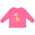 thumbnail image 3 of Inktastic Cute Giraffe Boys or Girls Long Sleeve Toddler T-Shirt, 3 of 5