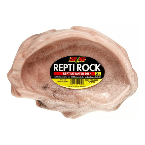 Zoo Med Repti Rock Food Dish, X-Large, Assorted Colors