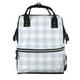 thumbnail image 1 of Disketp Blue Checkboard Mochila de Pañales de Gran Capacidad con Múltiples Bolsillos, Mochila de Viaje Multifuncional para Bebé, Unisex, Moderna y Resistente, 1 of 6