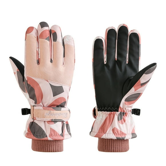 Teissuly Fleece Gloves Women's Winter Ski Gloves Outdoor Windproof Warm Riding Gloves Teissuly WER202311011770