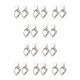 thumbnail image 2 of Jumpingount 1 par de pendientes colgantes, joyería femenina, suministro a juego, regalos para amigas, decoraciones clásicas para mujer, plata 10piezas, 2 of 6