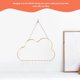 thumbnail image 5 of Organizador de joyería colgante de pared Cloud Shape Welewely Reger collar de joya, 5 of 5