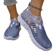 thumbnail image 7 of IEMIEMIEM Women's Athletic Shoes Slip On Walking Casual Comfort Lightweight Breathable Mesh Sock Shoe Non-Slip Tennis Running Sneakers 7 wide, 7 of 7