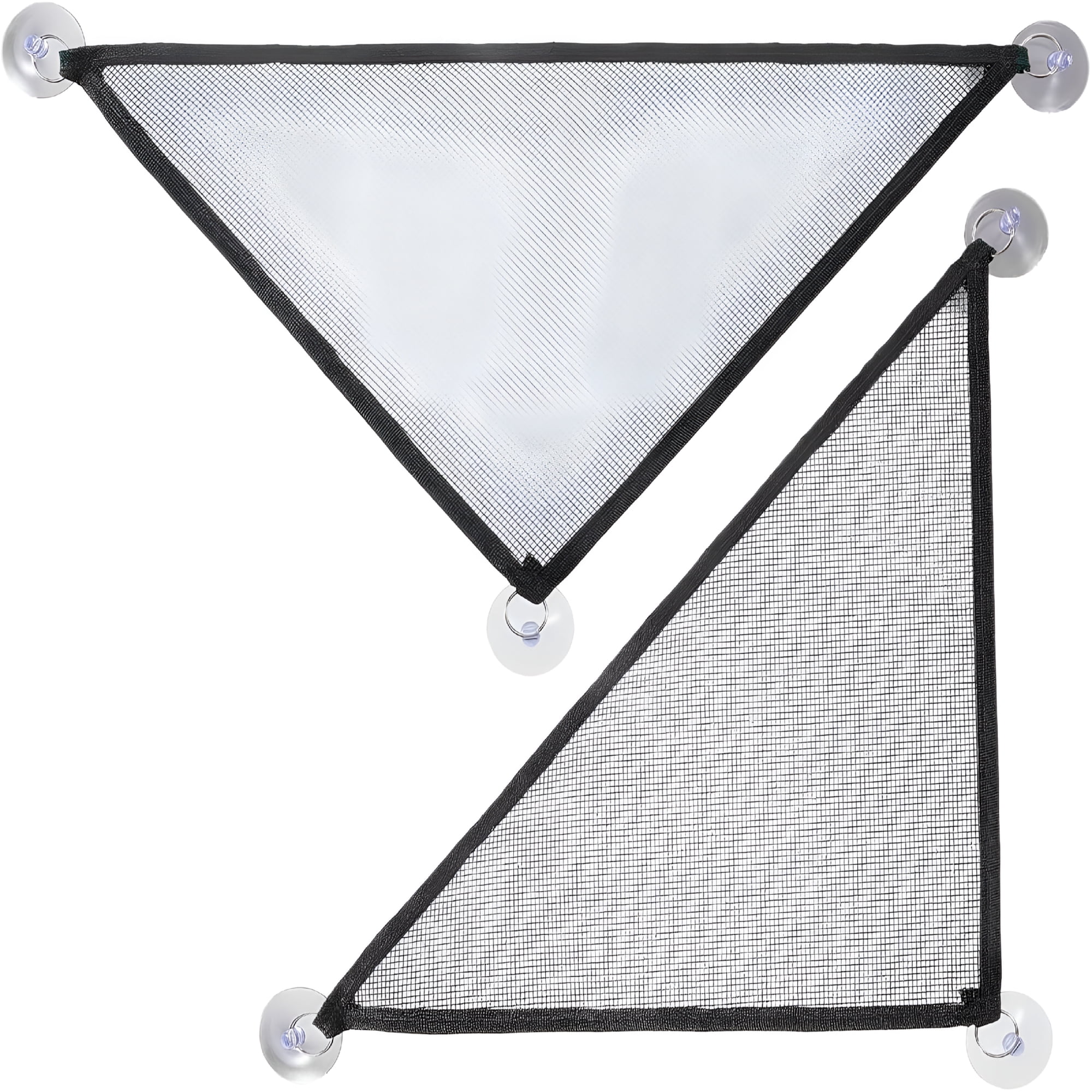 XIBUFE Reptile Hammock 2 Pack, Breathable Mesh Lizard Resting Platform for Leopard Geckos, Ball Python, Chameleon, Anoles, Snakes, Black Nylon Climbing Accessory for Terrarium