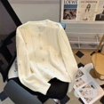 thumbnail image 1 of Chaqueta de suéter de manga larga con cuentas de uñas de alta gama para mujer Otoño Invierno nuevo suéter de punto bonito y cómodo suelto Top elegante, 1 of 4