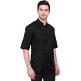 thumbnail image 3 of WARRIOR POINT men's chef coat half sleeve PolyCotton slim fit chef coat size-(S-6XL), 3 of 6