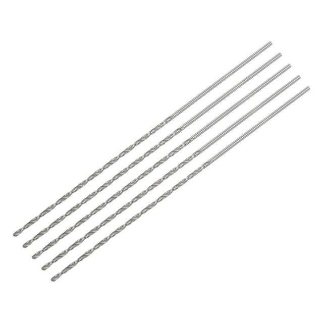 Unique Bargains Lot de 5 Bits de Forage Micro Twist 1.4mm, Acier Haute Vitesse Extra Long 100mm
