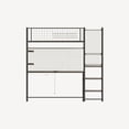 thumbnail image 6 of Yoneston Full Size Loft Metal Bed Frame with Built-in Charging Station and LED Lighting for Bedroom and Dormitory, Black, 6 of 7