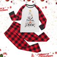 thumbnail image 3 of Pyjamas de Noël Famille Pyjamas Assortis Famille Hiver Chauds Douillets Imprimé Tenue Décontractée pour Maman et Enfants Ensemble de Pyjama de Noël Sensation Flocon de Neige pour Ensemble Rouge 2-3 Ans, 3 of 5