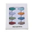 thumbnail image 2 of Hyasfey 8 Pcs Clothes Pins Anti-slip Lightweight Anti-exposure Collar Pins Safety Pins Headwrap Fixing Tool Scarf Fixer Pin Plastic Brooch, 2 of 8