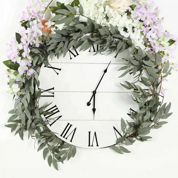 BalsaCircle 60" Frosted Green Artificial Willow Leaves Vine Wedding Greenery Garland