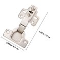 thumbnail image 2 of IFANLANDOR 10Ud Bisagras De Marco Para Muebles Plata Metal Resistente Y Duradero, 2 of 6