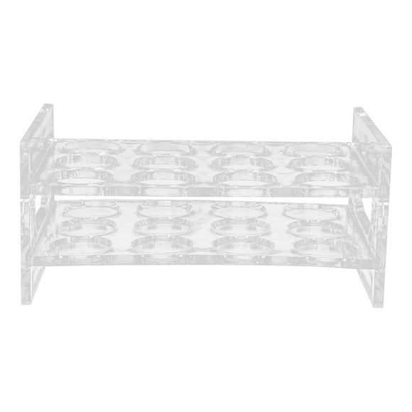 Soporte de vidrio de chupito acrílico Copa de licor transparente Rack Splawware para barra