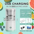 thumbnail image 4 of Electric Juicer USB Charging Citrus Lemon Orange Juice Squeezer Fruit Blender Machines Travel Automatic Fresh Squeezing Mixer (Electric Juicer), 4 of 7