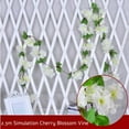 thumbnail image 6 of Clearance! Titcea 91" Artificial Cherries Blossoms Flower Vines, Hanging Silk Flower Garland Faux Flowers for Outdoors Spring Wedding Garden Party Home Arch Decor, 6 of 9