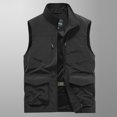thumbnail image 2 of Birdeem Mens Quick-Drying Work Clothes Jacket Solid Color Stand-Up Collar Zipper Waistcoat, 2 of 12