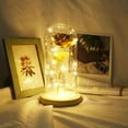 thumbnail image 4 of LED Eternal Rose In Glass Artificial Flowers LED Light Mothers Day Wedding Party Decoration Valentines Day Gift For Girlfriend, 4 of 5